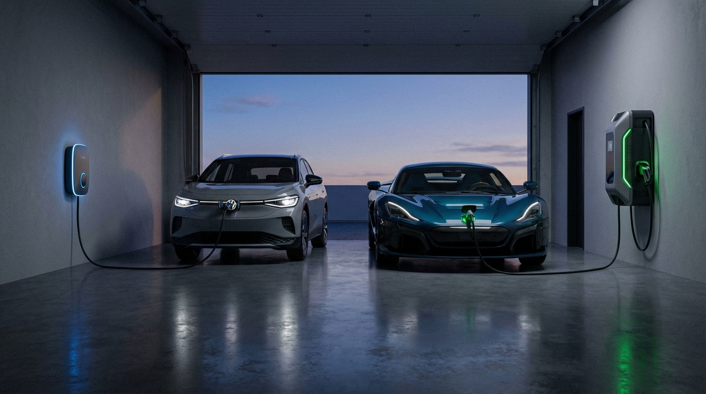 השוואה בין עמדת טעינה 11 קילוואט לעמדת 22 קילוואט בחנייה ביתית מודרנית